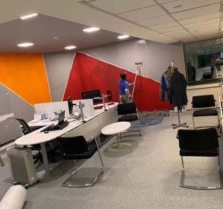 Yapı Kredi Plaza boya işleri 2